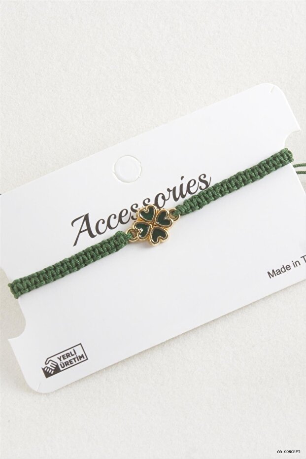 Aconcept Yonca Macrame Braided (191708) Bracelet Green