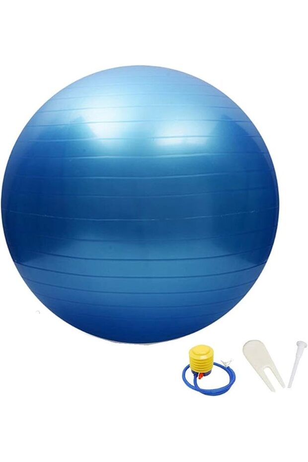 Gym Ball Exercise Ball, Anti-Burst Yoga Ball with Quick Pump, 55cm/65cm/75cm Thick Balance Ball Chair for Birthing Fitness Workout Stability Pilates, Gym & Home
