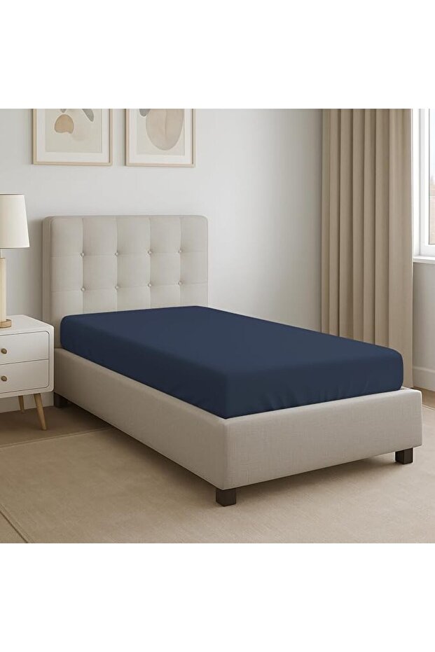 Bisona 100% Cotton Single Bed Sheet, 90X200 Cm, White, Quantity