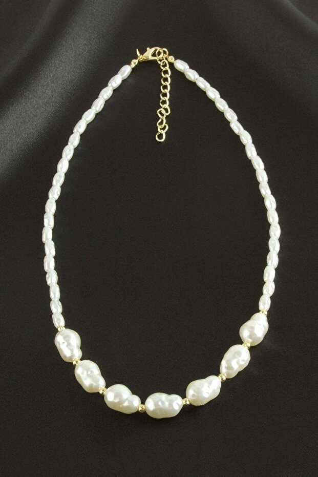 Oval Pearl Necklace Ilkel-Bjt940