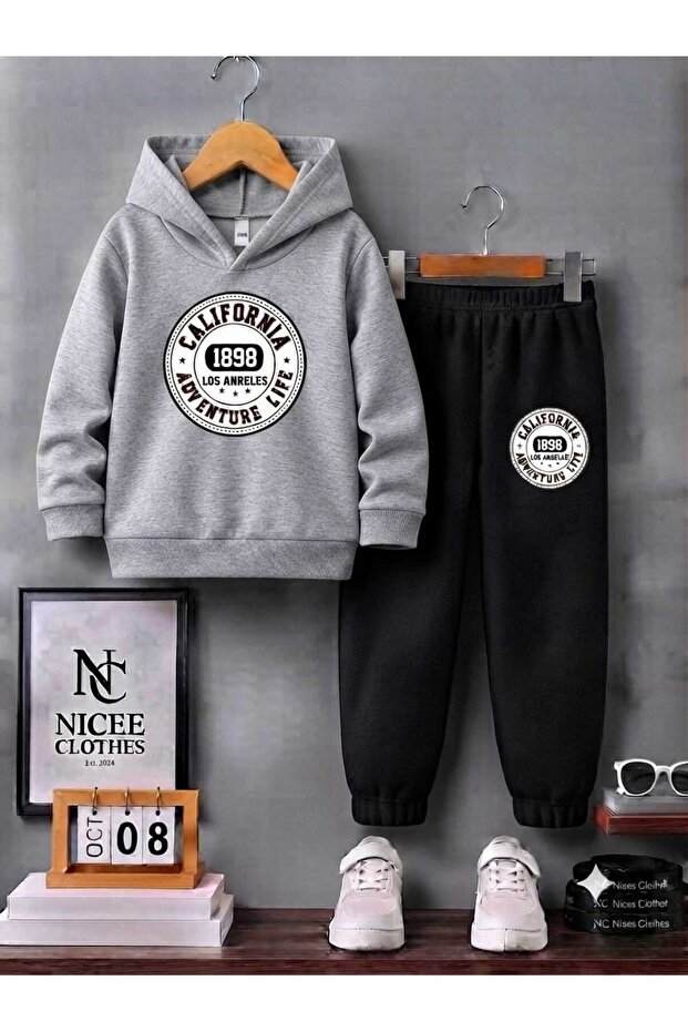 Children's Tracksuit Unisex (Round California Winter Print)