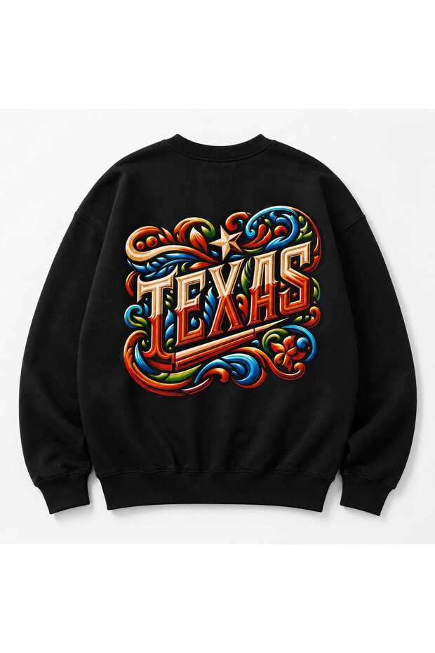 Unisex 3 Thread Threaded 100% Cotton Oversize Hoodless Printed Sweatshirt