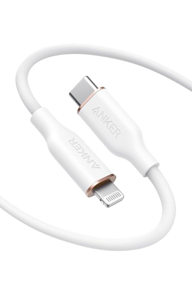 كابل من أنكر بطول 6 قدم نوع USB-C إلى لايتنينج متوافق مع آيفون وآيباد وإيربودز