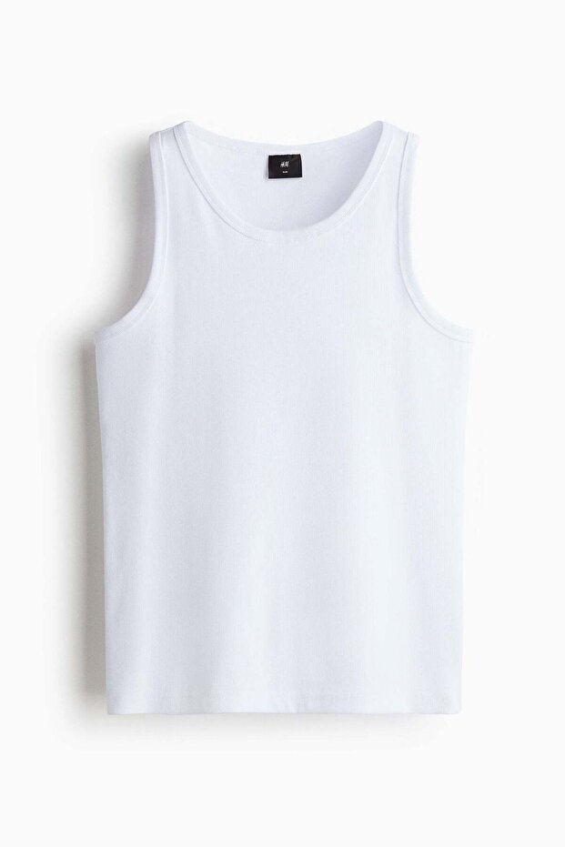 Slim Fit Ribbed vest top