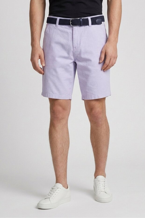 Men Solid Chino Shorts, Blue