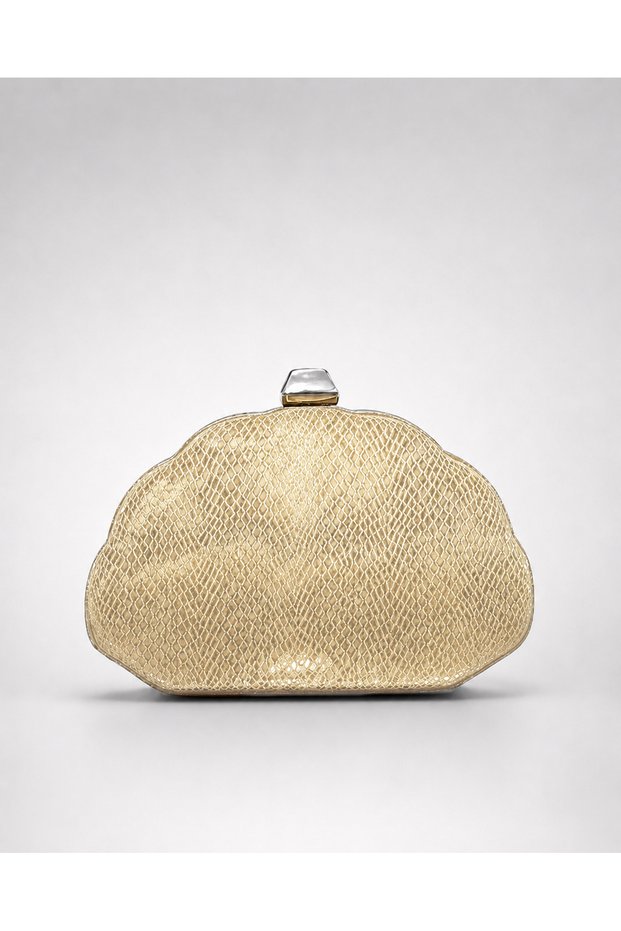 Vrl Women's Evening Dress Portfolio Bag Snake Gold 513