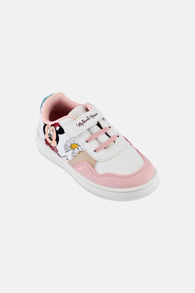 Kids Girl Mickey And Friends Velcros Closure Casual Shoes, Multicolor