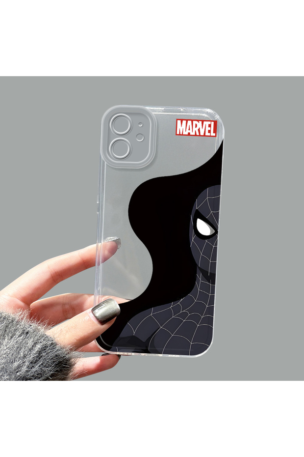 iPhone 11 Compatible Camera Protected Anti-Shock Aesthetic Print Patterned Transparent Silicone Case