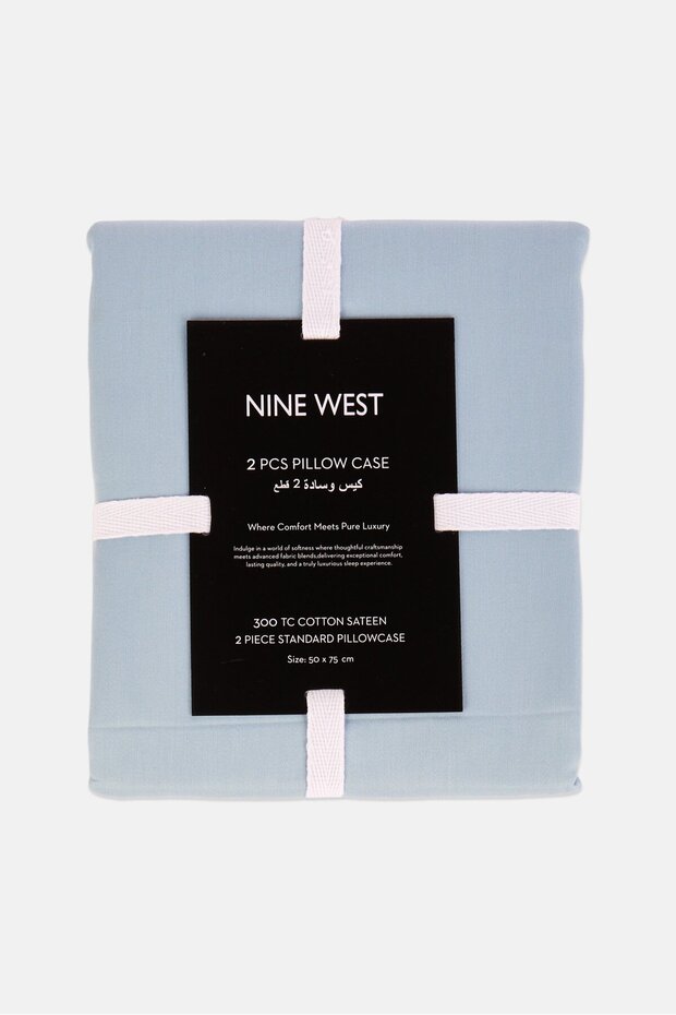 2 Pcs Standard Pillowcase, Dusty Blue