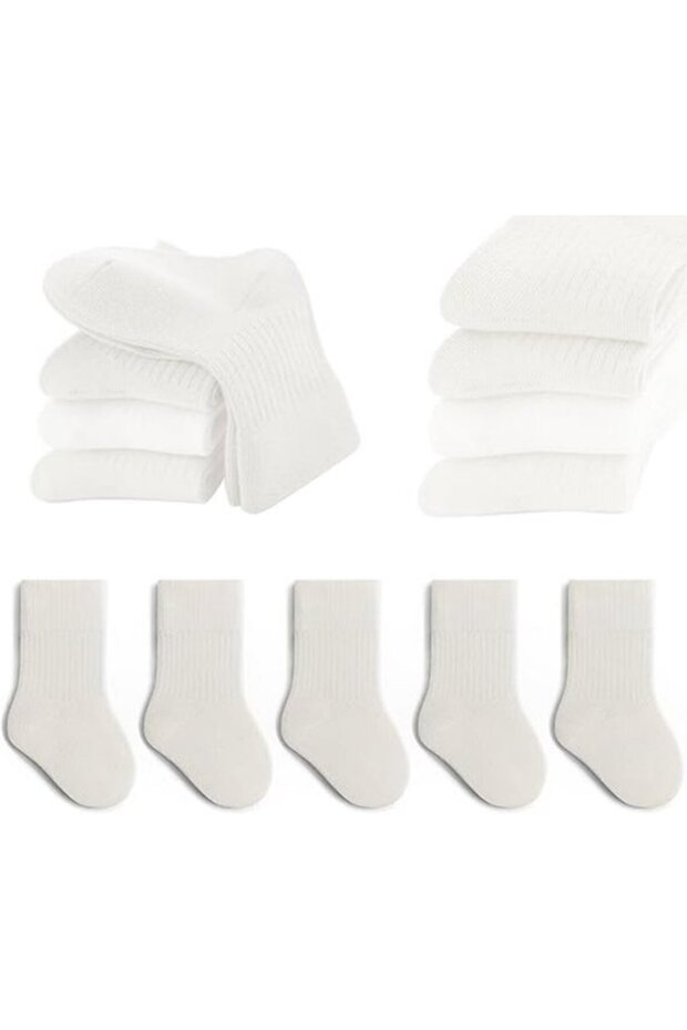 Baby floor socks 5-pack XS summer loose heel-less - suitable for toddlers, students, boys/girls - indoor