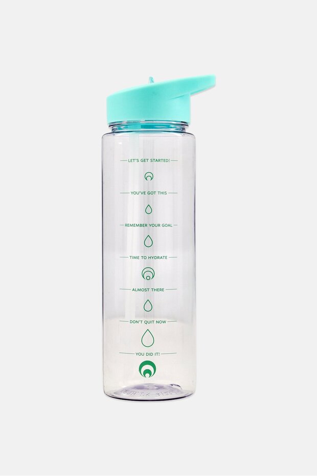 Race Tracker Straw Sipper Water Bottle 700ml, Mint