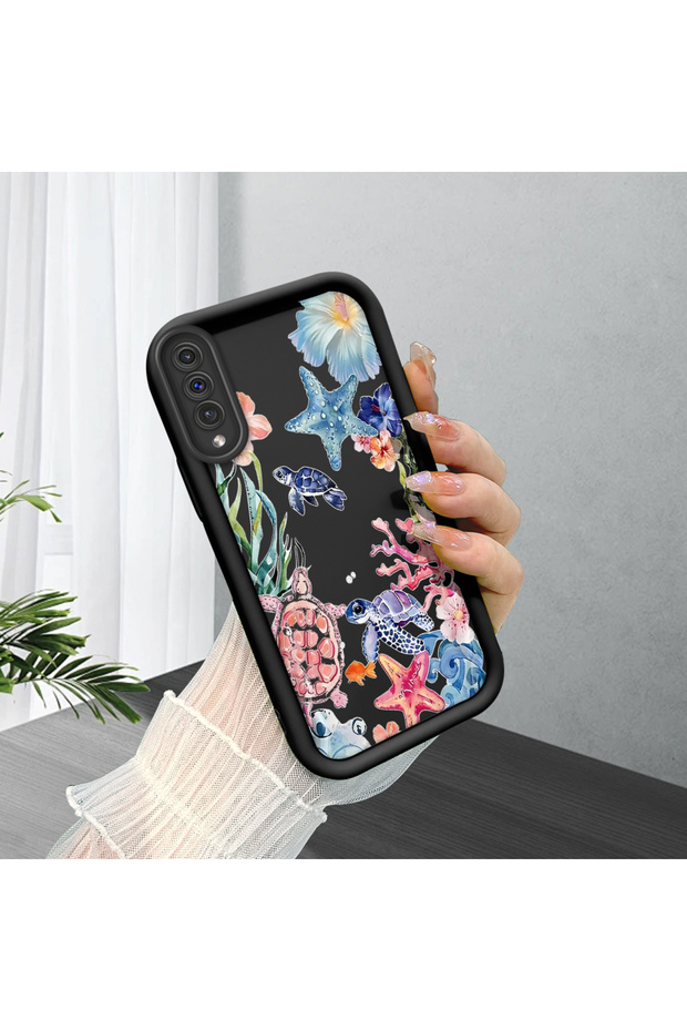 Samsung Galaxy A50/A50S/A30S Compatible Black Silicone Case Shockproof with Camera Protection