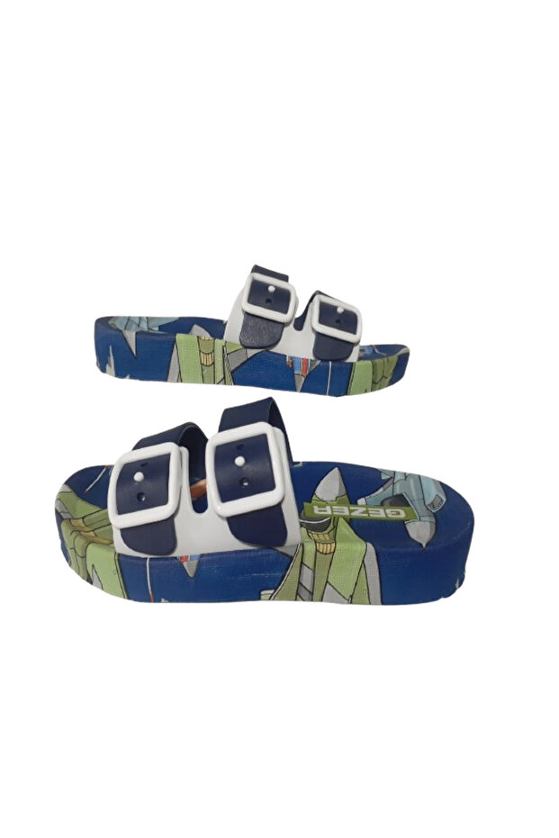 -- Boys' Non-Slip Sole Slippers with Hero Figures