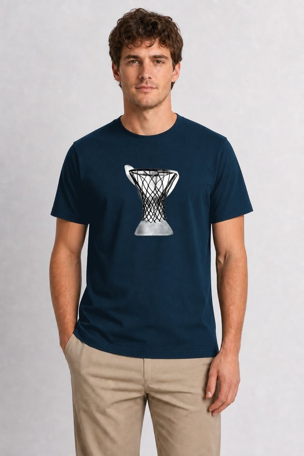 Men's Street Basketball Network Design - Navy Blue