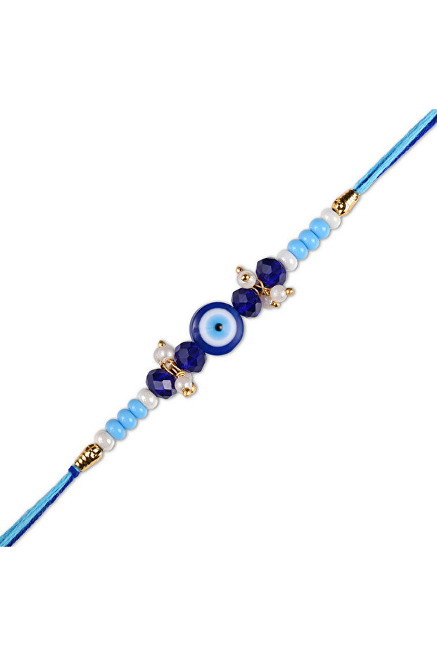 Rakhi Evil Eye Triple Blue