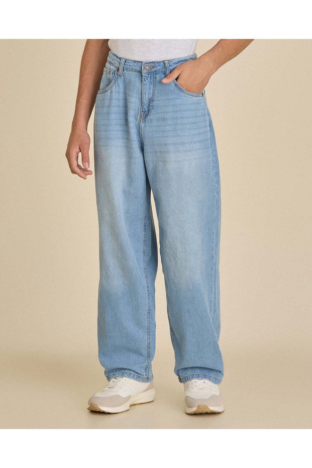 Senior Boys Light Wash 365 Baggy Fit Jeans