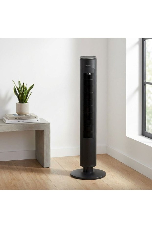 Aero Luxe Tower Fan 9300 Cmh, Black, 102.8 x 30 x 30 cm, 33W AC Copper, Coolers And Fans