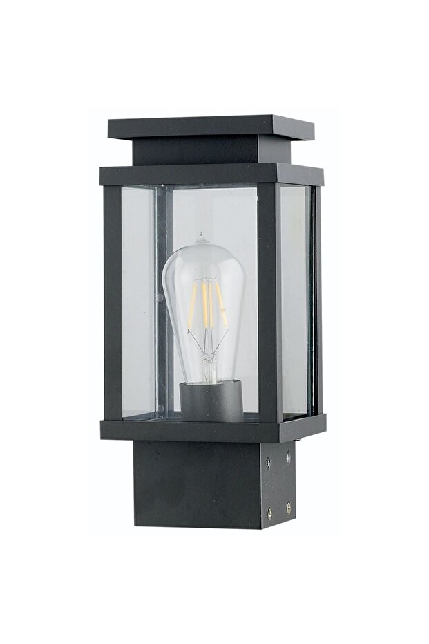 Sunny Solar Wall Top LED 2W Black 1644S, Multi Color, 151.3 x 151.3 x 310, Glass, Aluminium