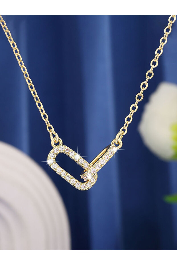 Interlocking Ring Pendant Necklace