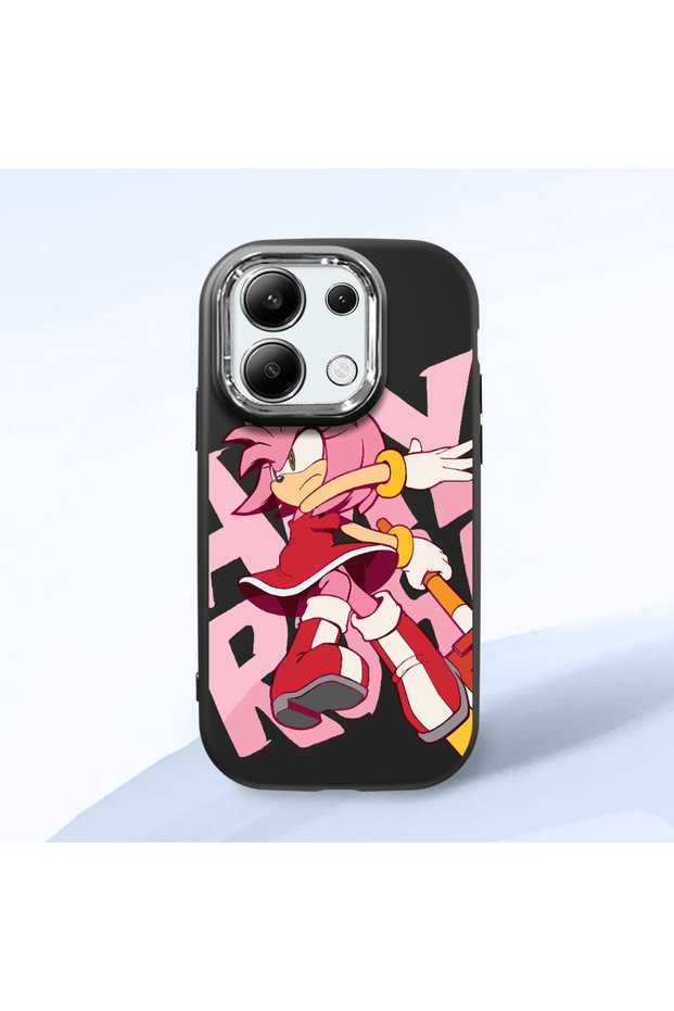 Redmi Note 13 4g Compatible Black Silicone Case with Shock-Absorbing Camera Protections