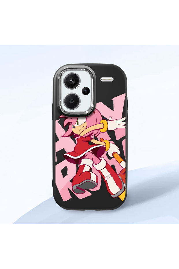 Redmi Note 13 Pro Plus+ 5g Compatible Black Silicone Case with Shock-Absorbing Camera Protections