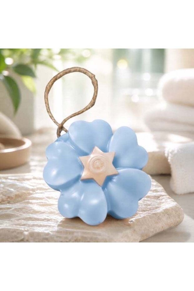 100% Natural Handmade Blueberry Vanilla Signature Soap With Natural Pumpkin Loofa | Enjoy Flower Soap Added Gift A Piece Of Your Bathroom Decoration | Soap With Natural Pumpkin, Rejuvenate & Exfoliate