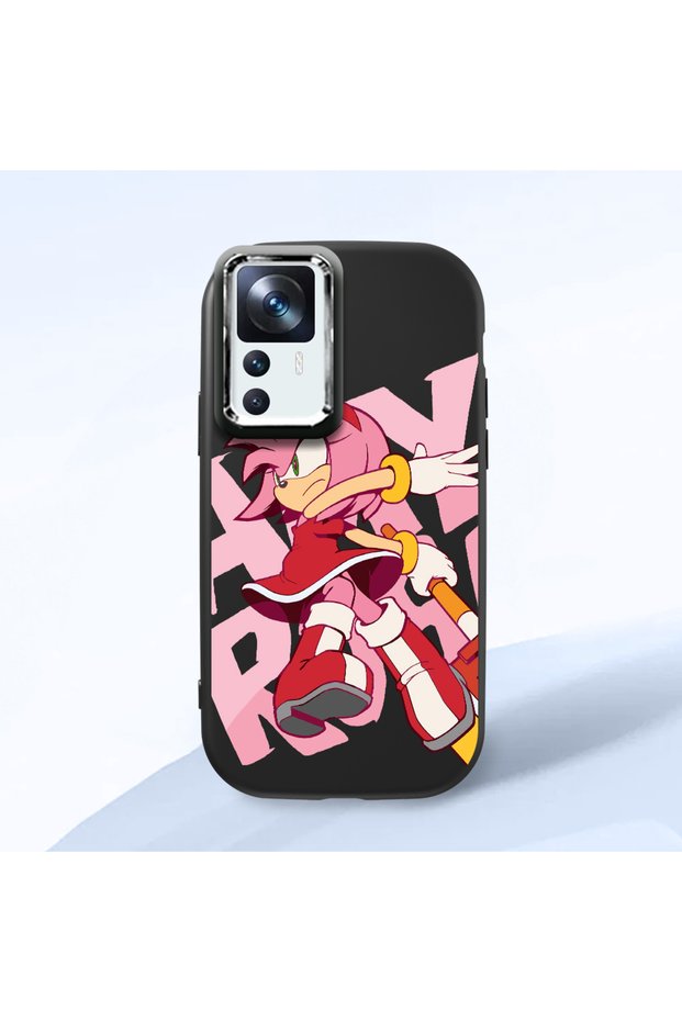 Mi 12t Compatible Shock-Absorbing Camera Protected Black Silicone Case