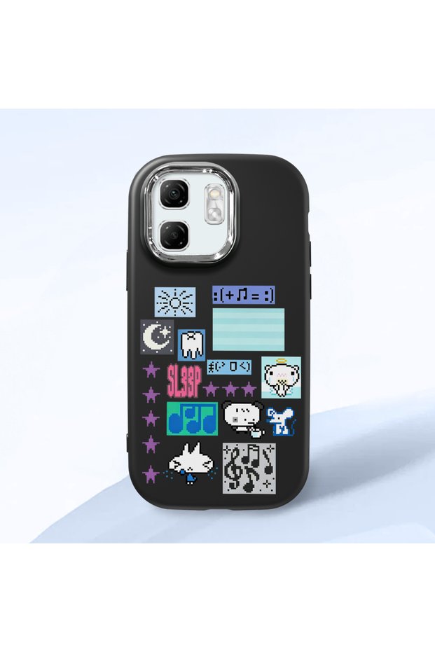 Infinix Smart 9 Compatible Shock-Absorbing Camera Protected Black Silicone Case