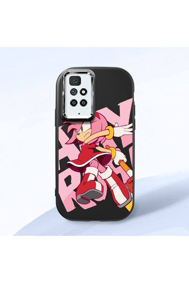 Redmi 10 4g Compatible Black Silicone Case with Shock-Absorbing Camera Protections