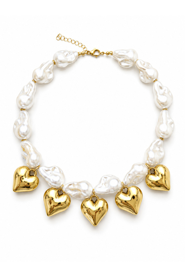 Pearl Heart Necklace