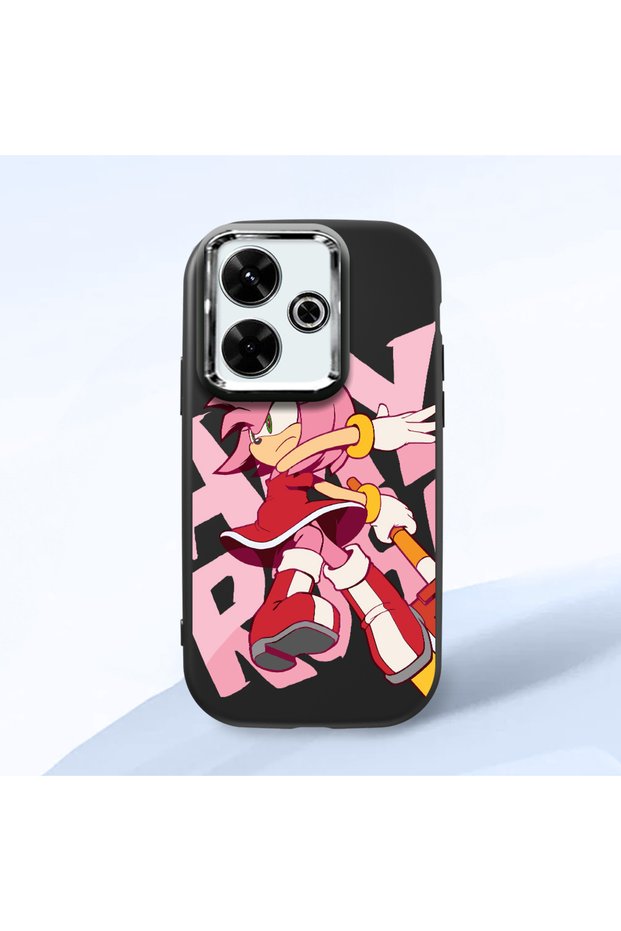 Poco M6 4g Compatible Shock-Absorbing Camera Protected Black Silicone Case