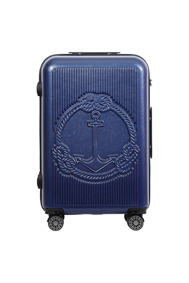 Ocean Medium Suitcase with Spinner Wheel, Blue 24 Inch