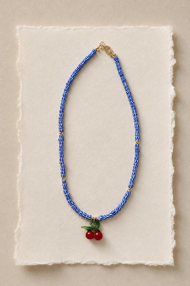 Murano Cherry Bead Pendant