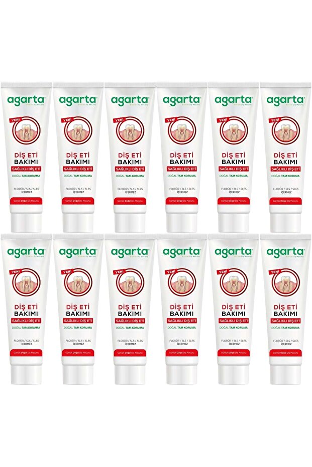 Natural Full Protection Toothpaste 90 ml Gum Care & Anti-Plaque (Set of 12)