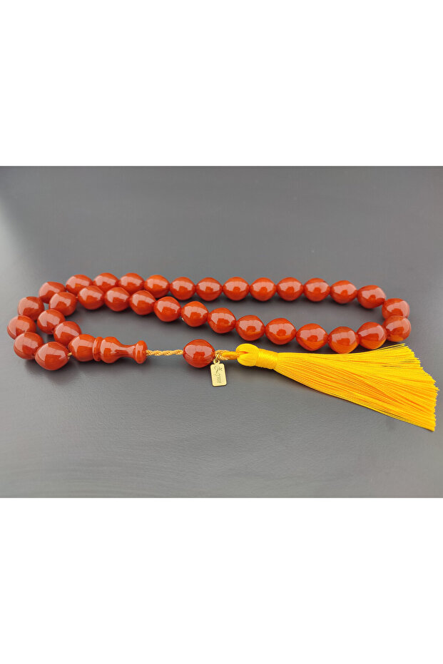 Zeyn Usta Eseri Double Sandpaper Double Polish Large Size Squeeze Amber Certified 10386