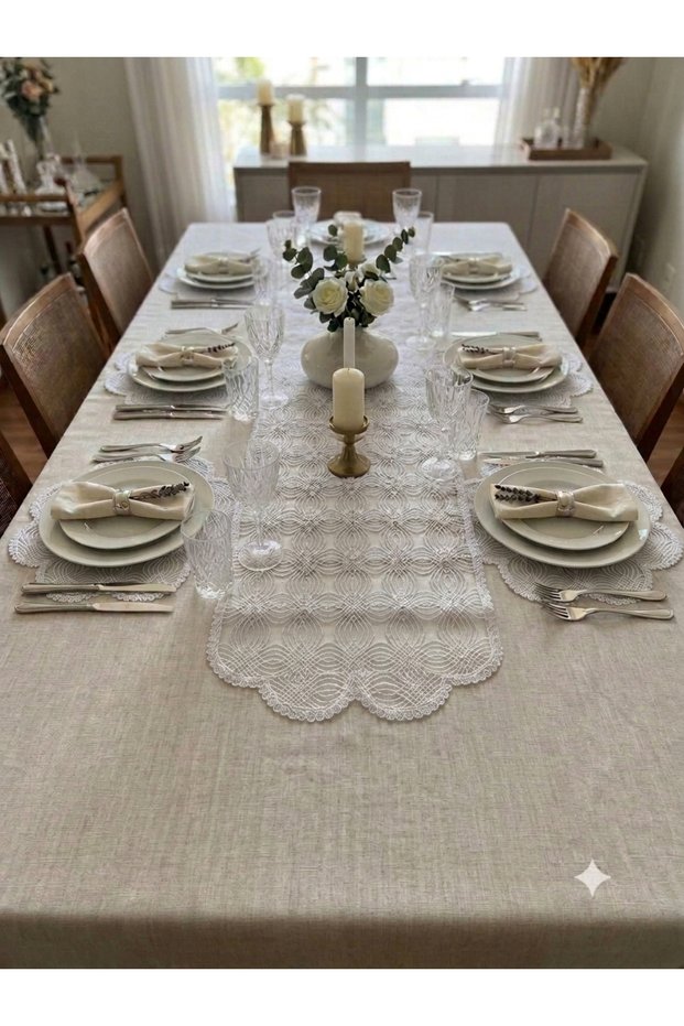 Meridyen 7 Piece Runner Set / 6 Pieces of Supla and 1 Piece of Runner Cream
