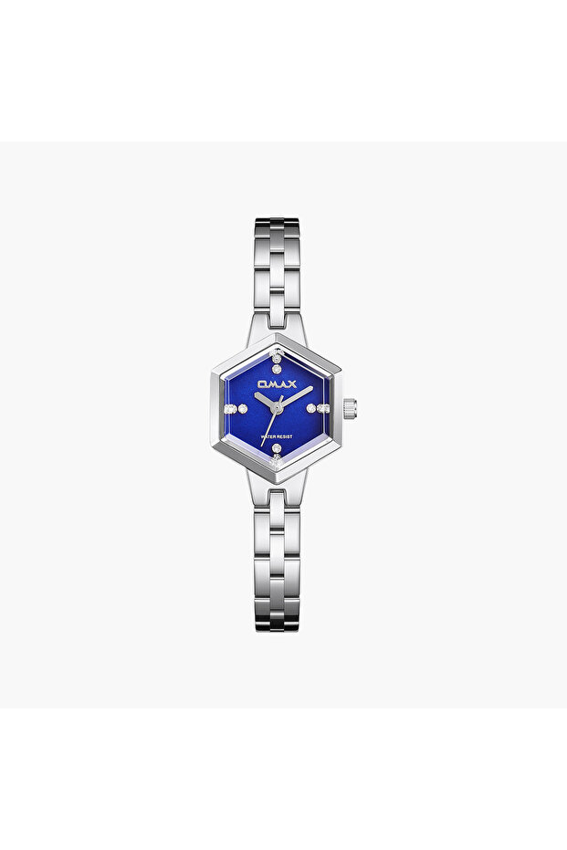 Women's Analog Hexagon 22 MM Metal Clasp Watch | SQ-CS012PJ3S1