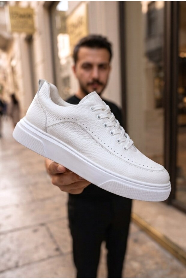 Zrk-X12X High Quality Thick Sole White Casual Men's Sneaker