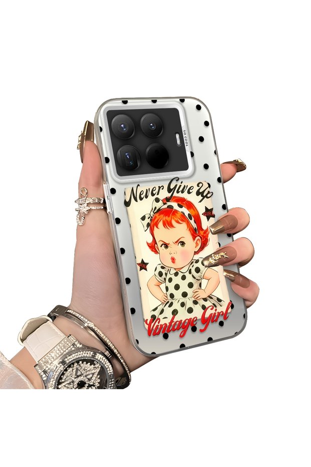 Xiaomi Mi 15t Pro Compatible Hard Acrylic Back Silicone Edge Lens Protection Case