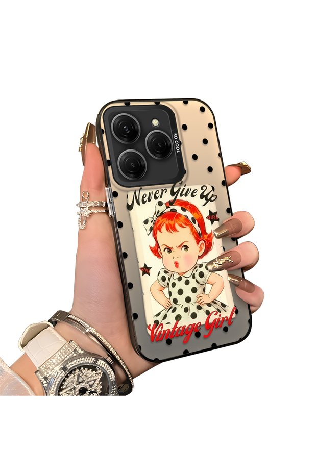 Tecno Spark 20 Pro 4G/5G Compatible Hard Acrylic Back Silicone Edge Lens Protection Case