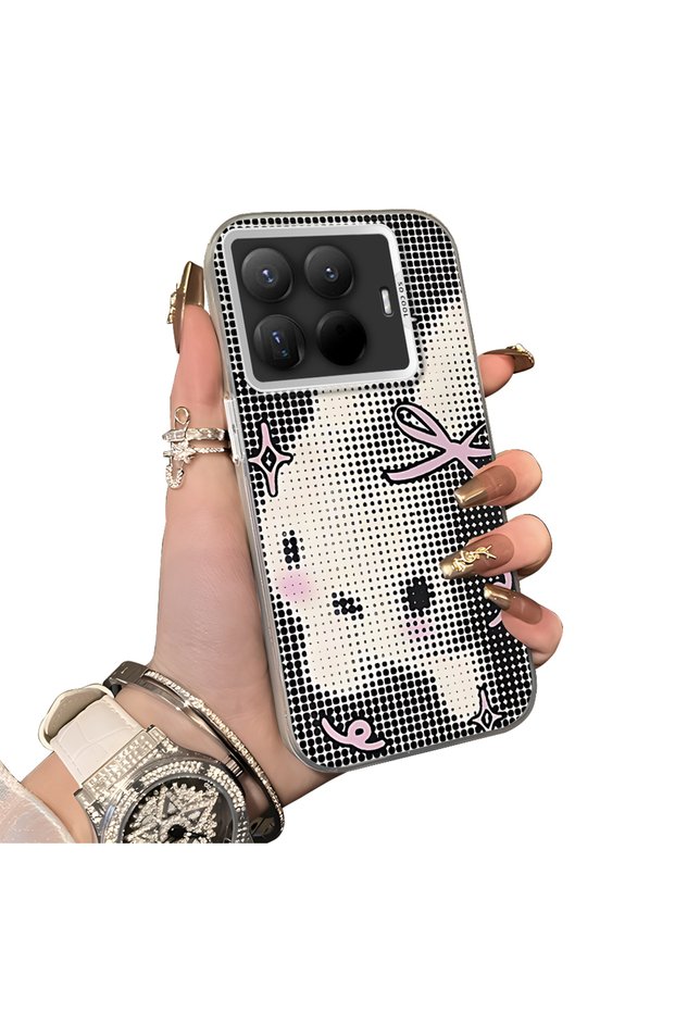 Xiaomi Mi 15t Pro Compatible Hard Acrylic Back Silicone Edge Lens Protection Case