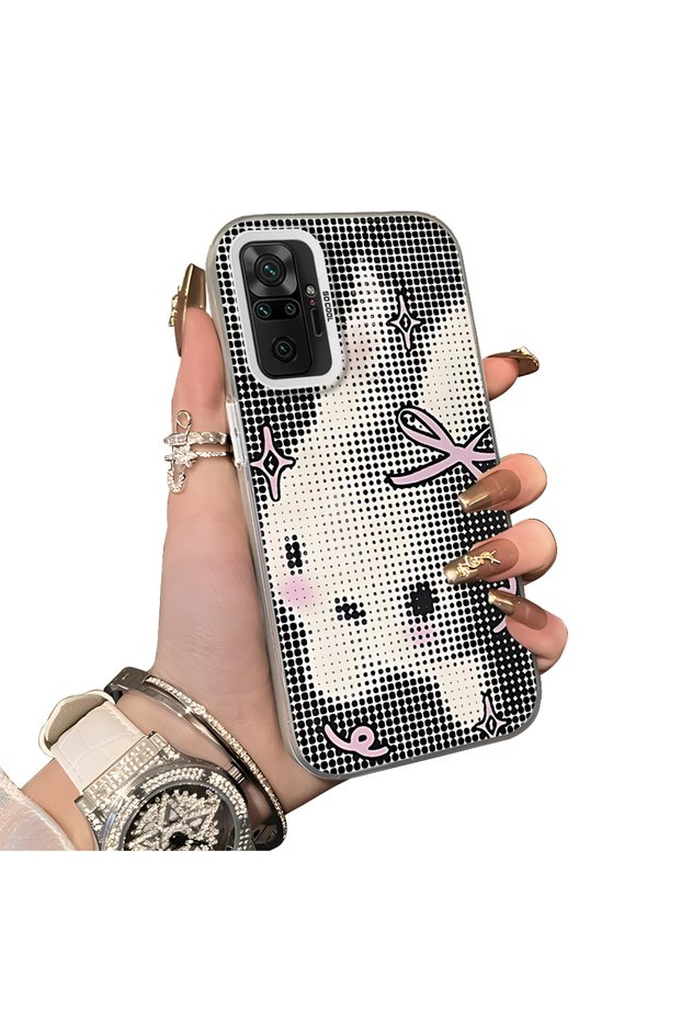 Xiaomi Redmi Note 10 Pro Compatible Hard Acrylic Back Silicone Edge Lens Protection Case