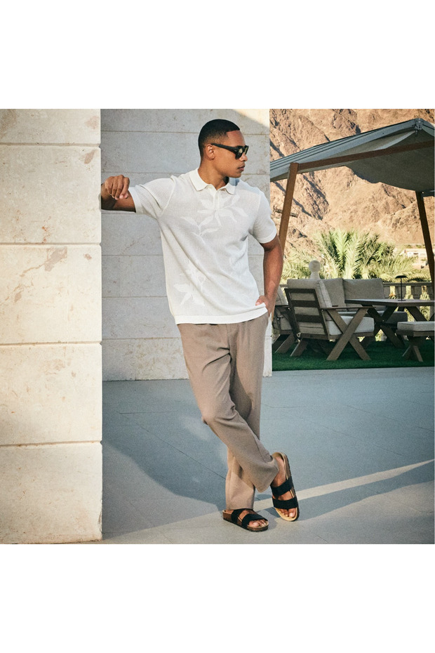 TONE JACQUARD POLO