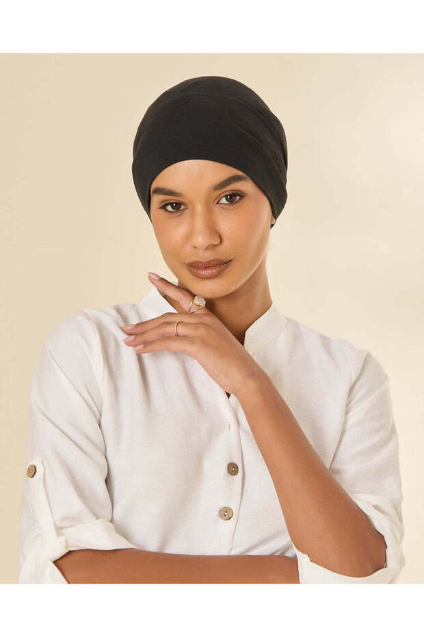 Women Black Hijab Bandana