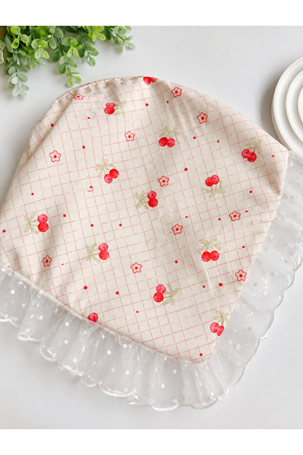 Patterned Crowned Bandana - Cherry