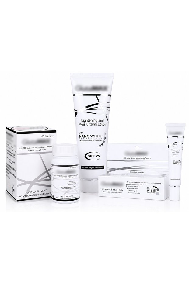 Glutathione Beauty Care Set with Glutathione & Vitamin C Capsules, Moisturizing Lotion & Underarm and Inner Thigh Cream, Skin Care Routine