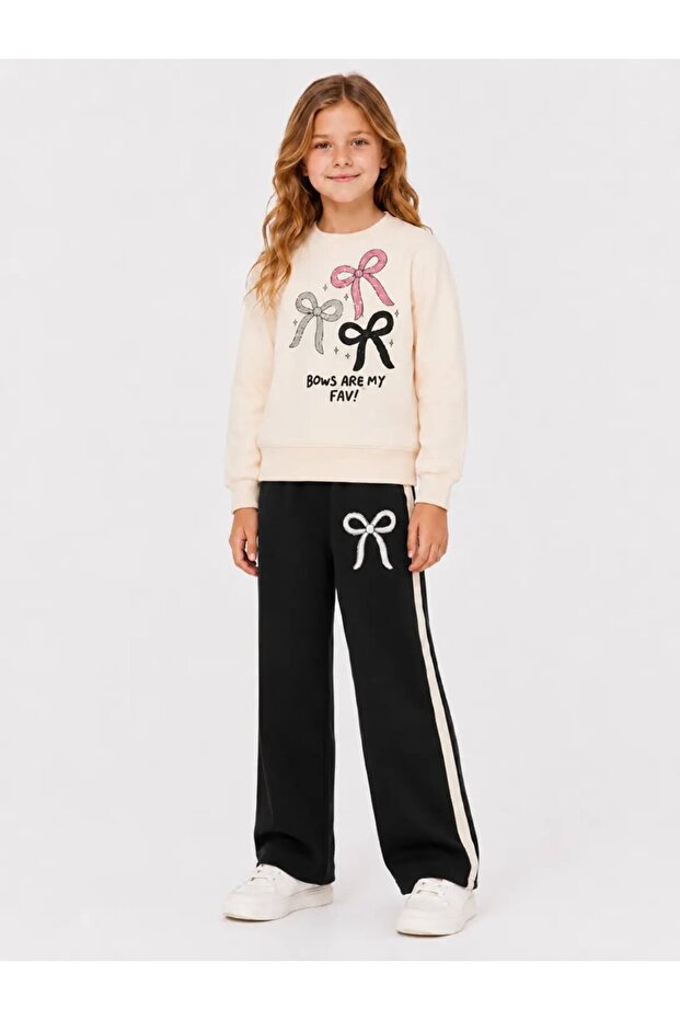 Bows Are My Fav Printed Girls' Set 32152