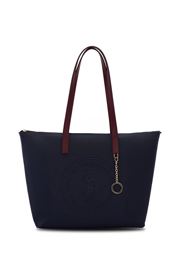 Navy Blue-Claret Red Women's Shoulder Bag Us26670