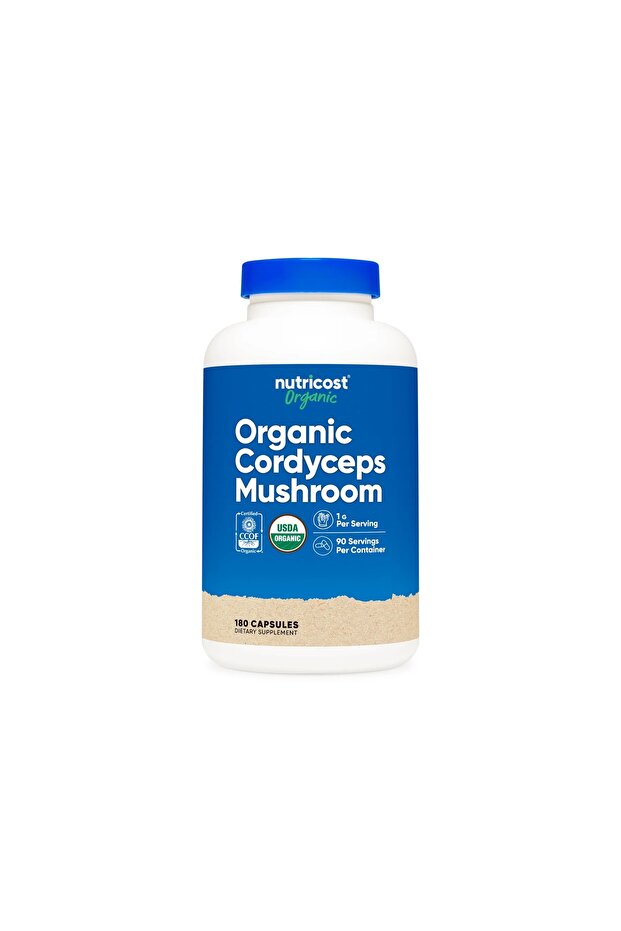 Cordyceps Mushroom & Organic Mushroom 1,100 Mg 180 Capsules Usa Origin