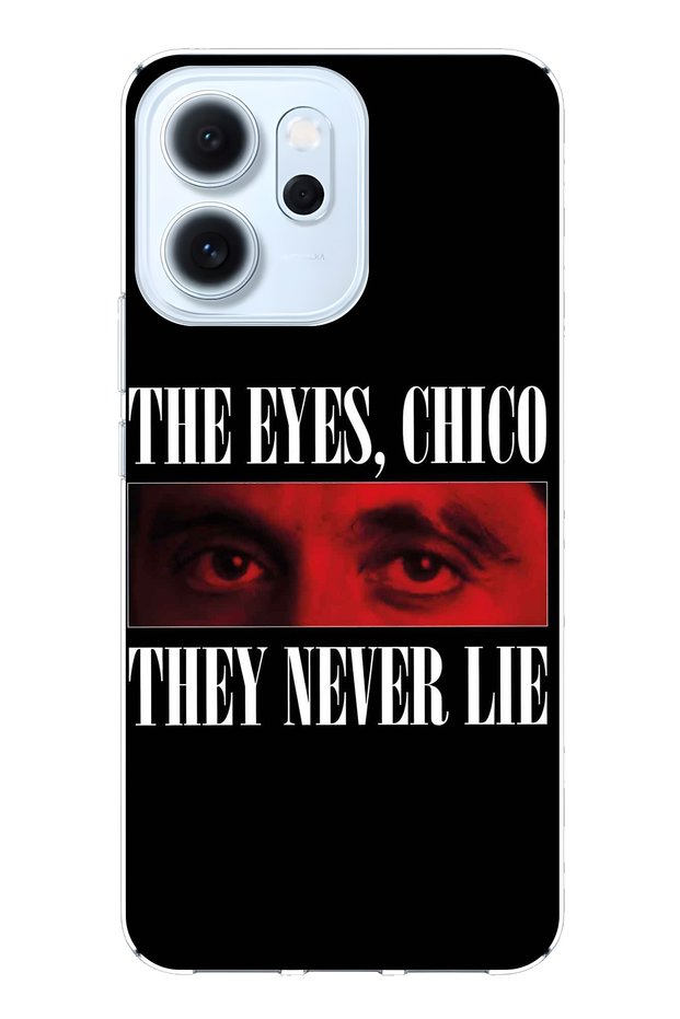 Oppo Reno 14F Compatible the Eyes Chico Patterned Transparent Phone Case